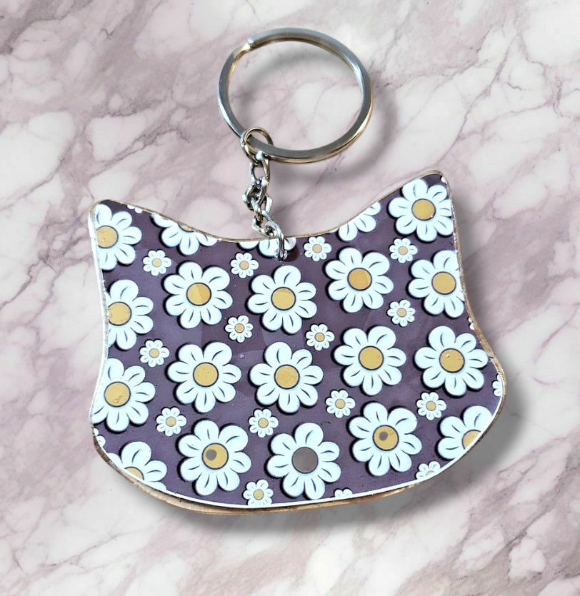 Daisy Cat Keychain