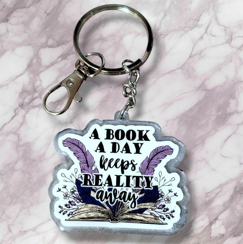 A Book A Day Keychain