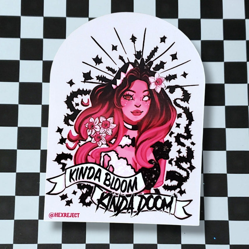 Bloom & Doom Persephone Goddess Sticker
