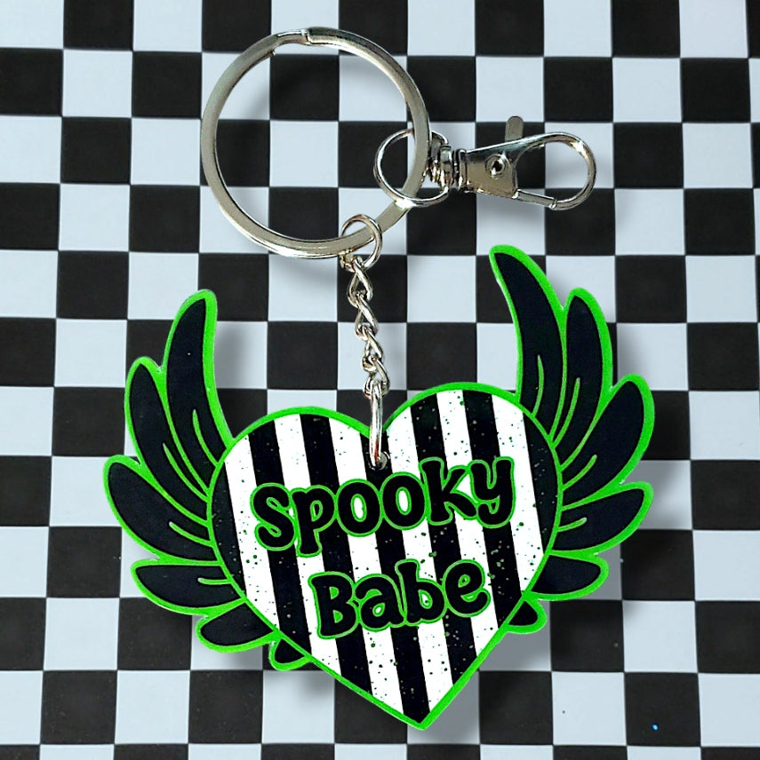 Spooky Babe Keychain