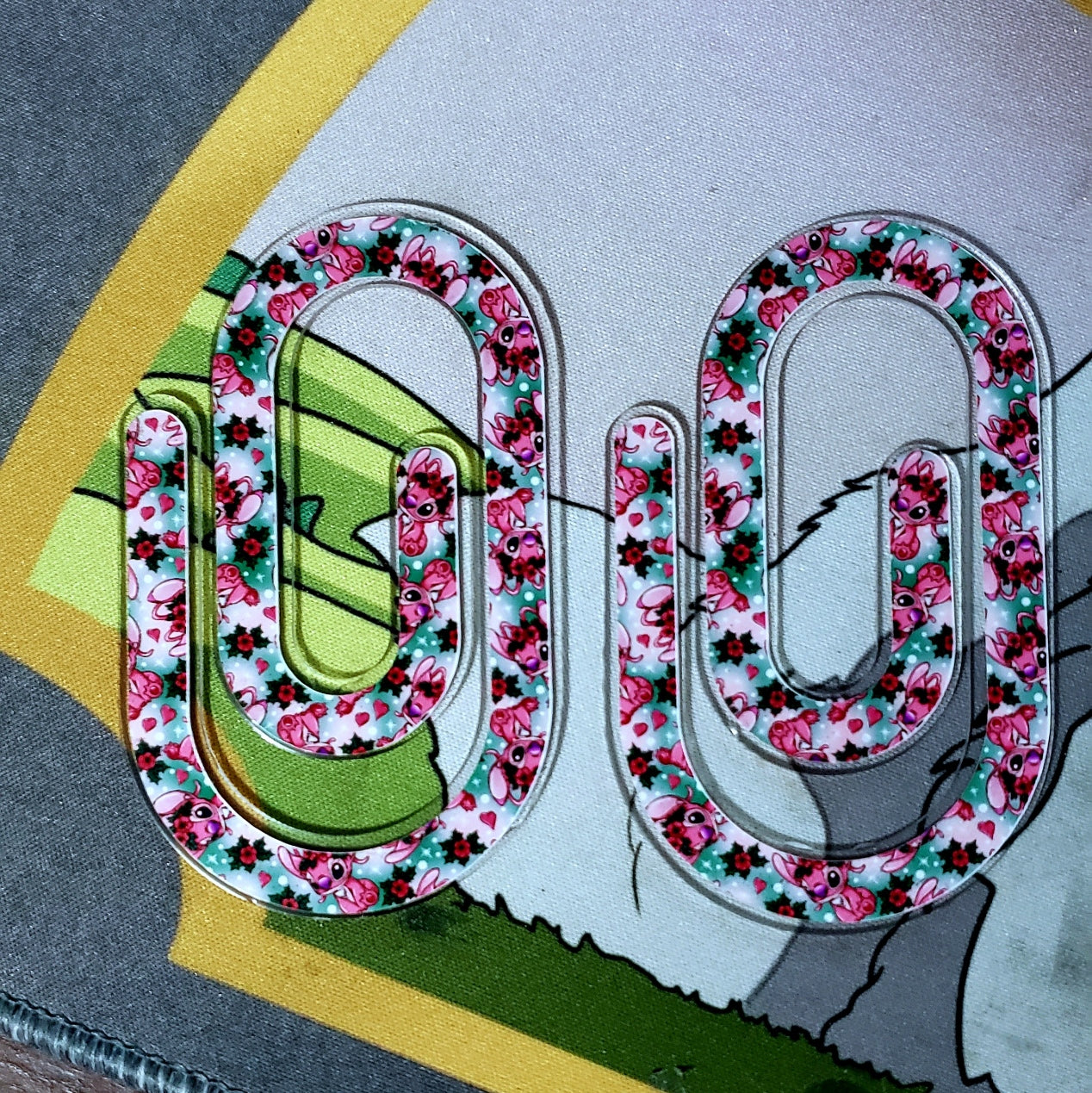 Angel Alien Acrylic Paperclip Bookmark