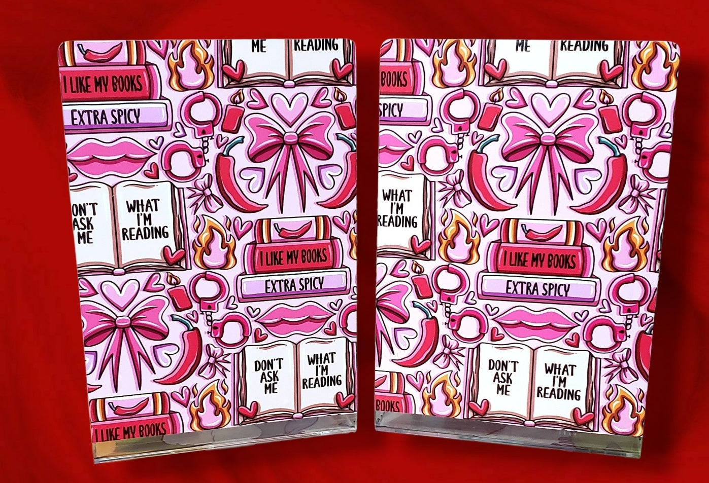 Spicy Romance Acrylic Bookends