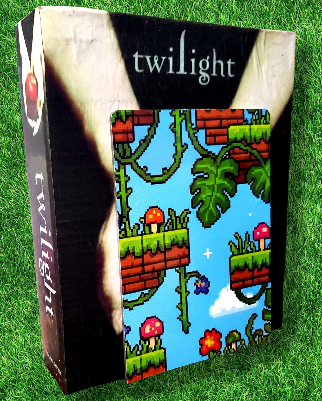 Pixel Plants Acrylic Bookends