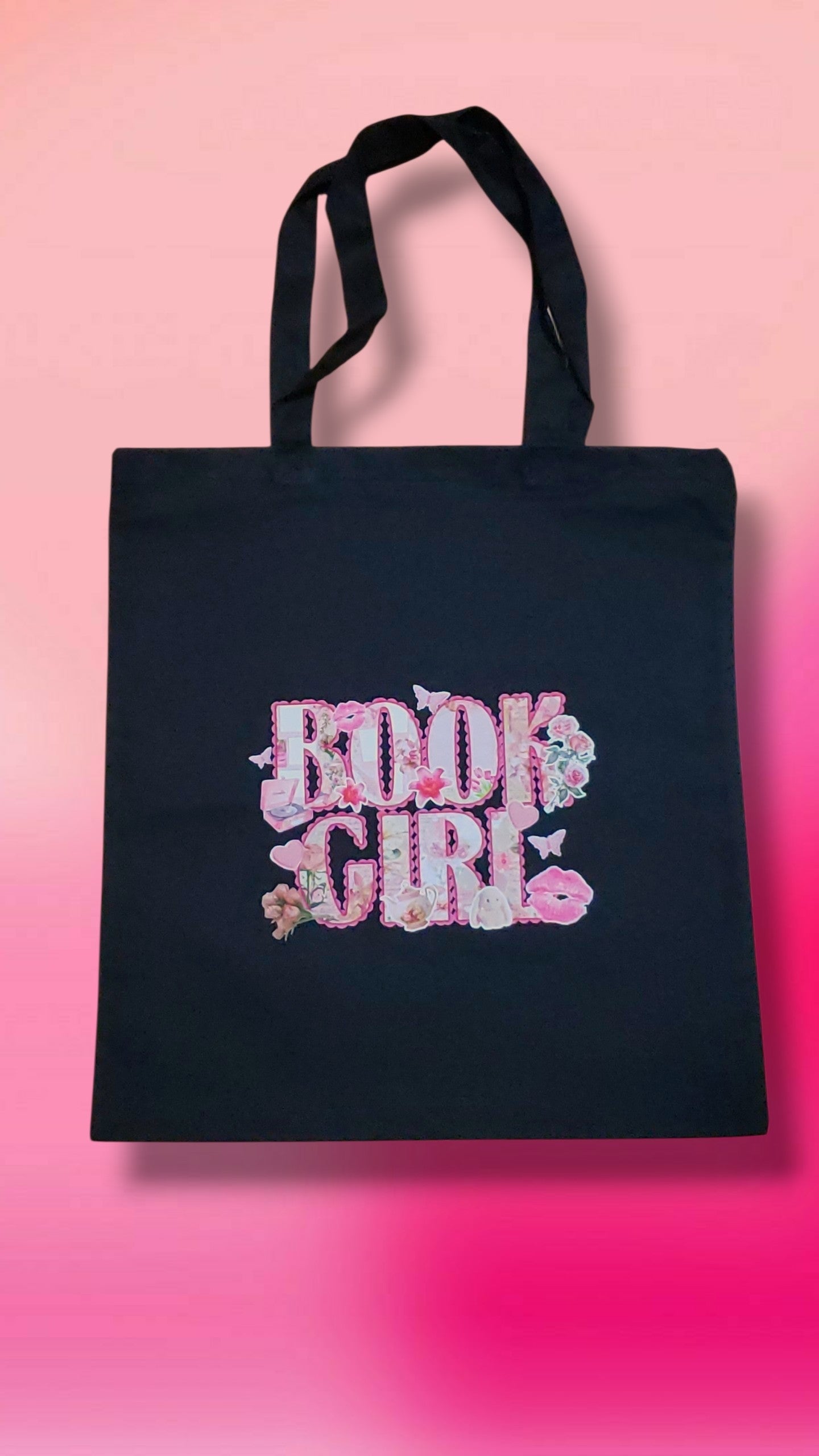 Book Girl Tote -Black