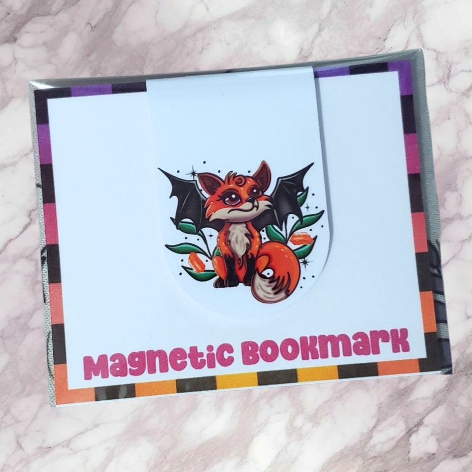 Winged Fox Magnetic Bookmark