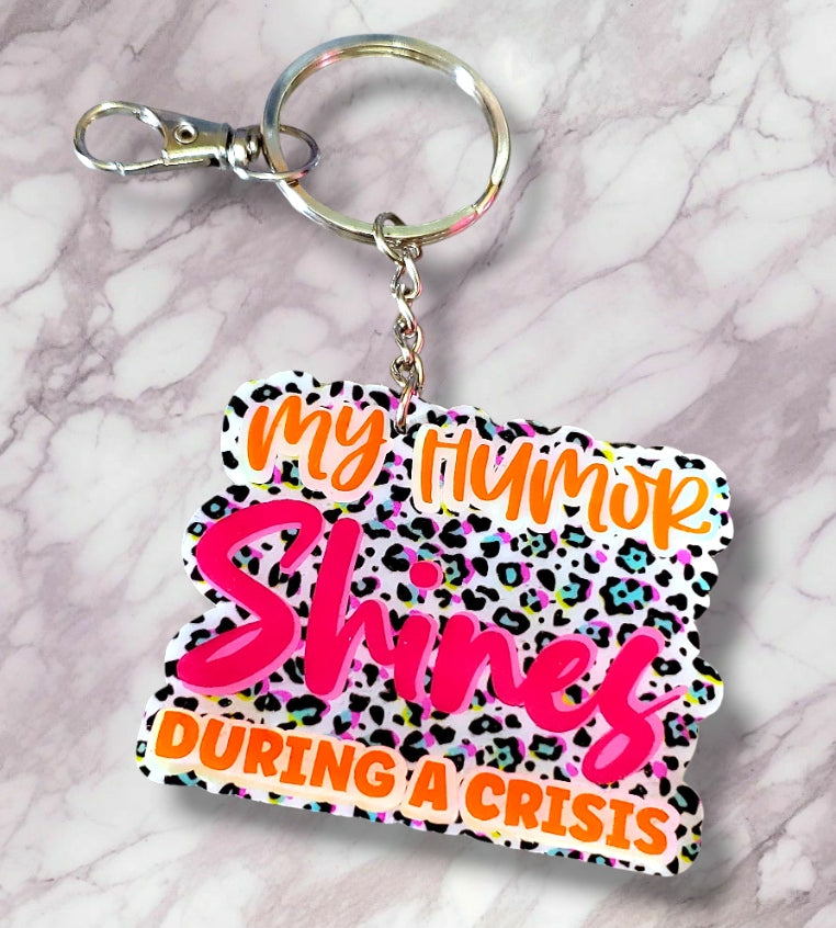Humor Shines Keychain