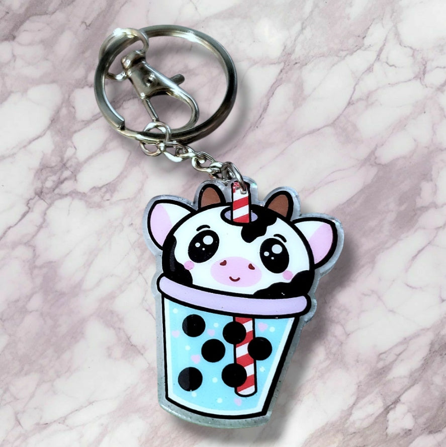 Boba Animals Keychain