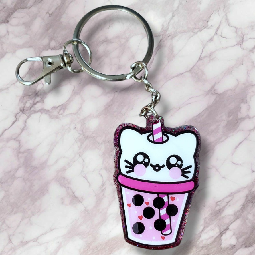 Boba Animals Keychain