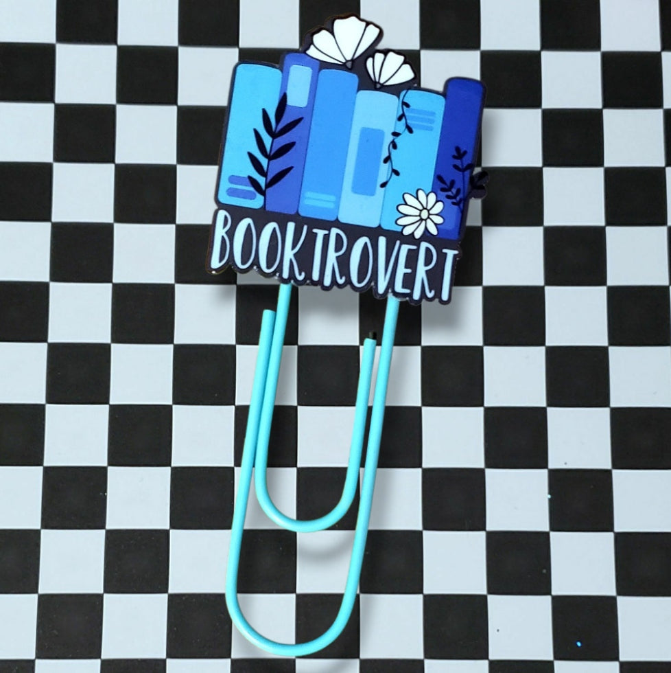 Booktrovert Jumbo Paperclip Bookmark
