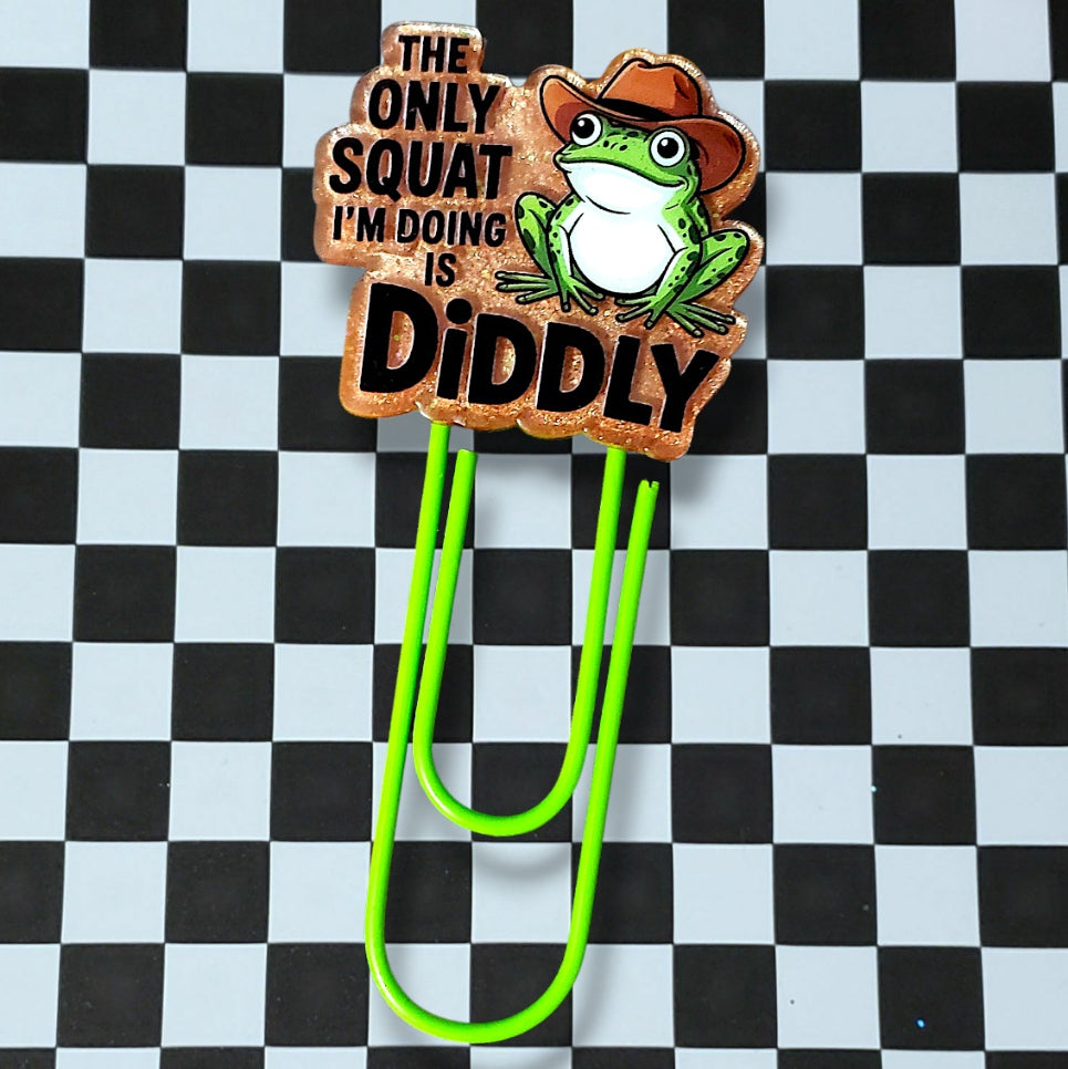 Diddly Frog Jumbo Paperclip Bookmark