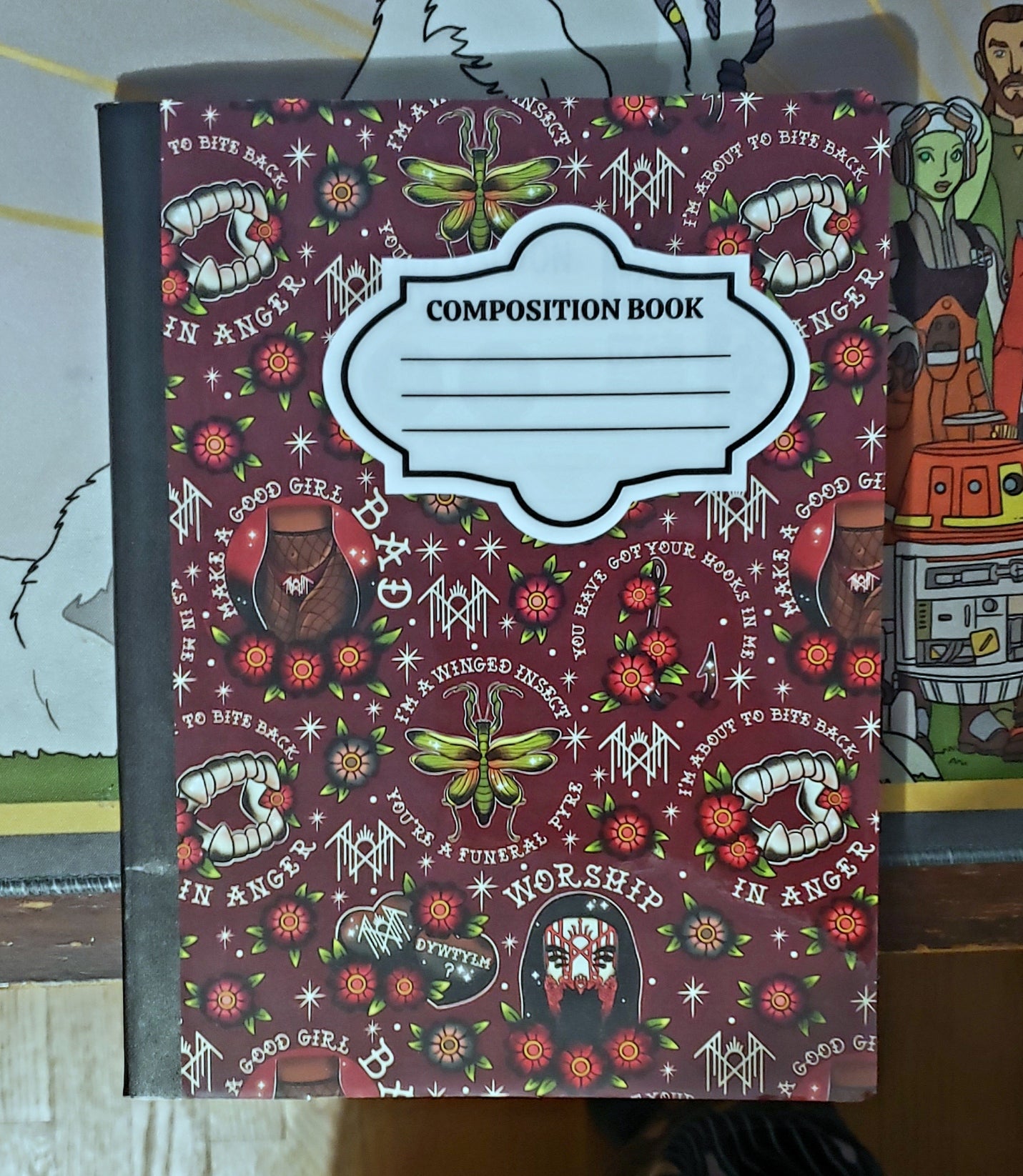 Sleepy Composition Notebook