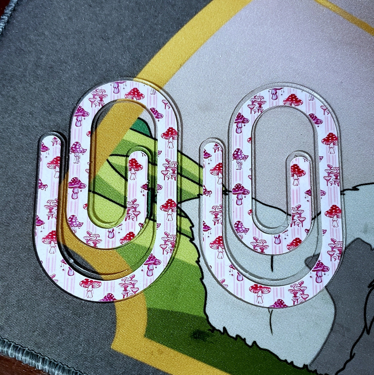 Vintage Mushroom Paperclip Bookmark