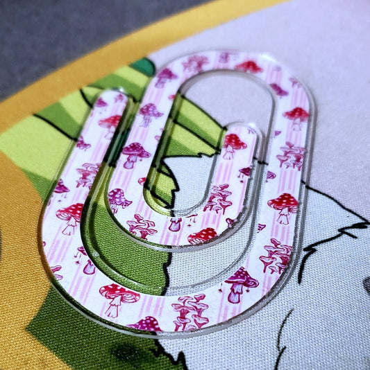 Vintage Mushroom Paperclip Bookmark