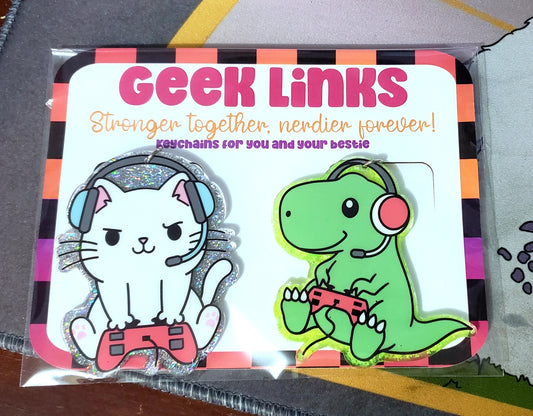 Gamer Cat and Dino Geek Links