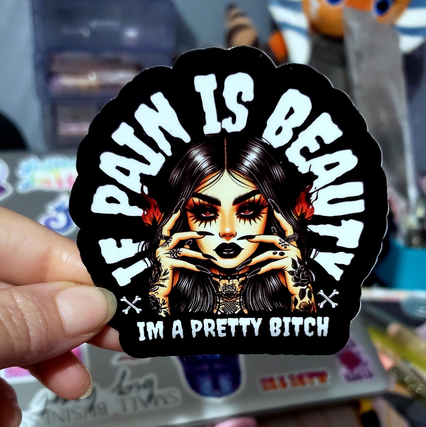 Pain Is Beauty Sticker