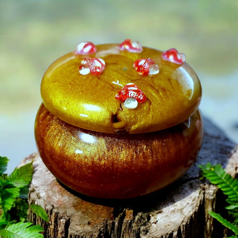 Golden Spore Trinket Jar