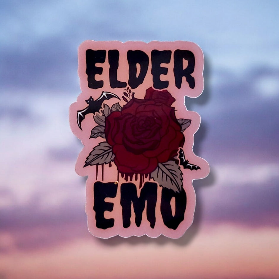 Elder Emo Sticker