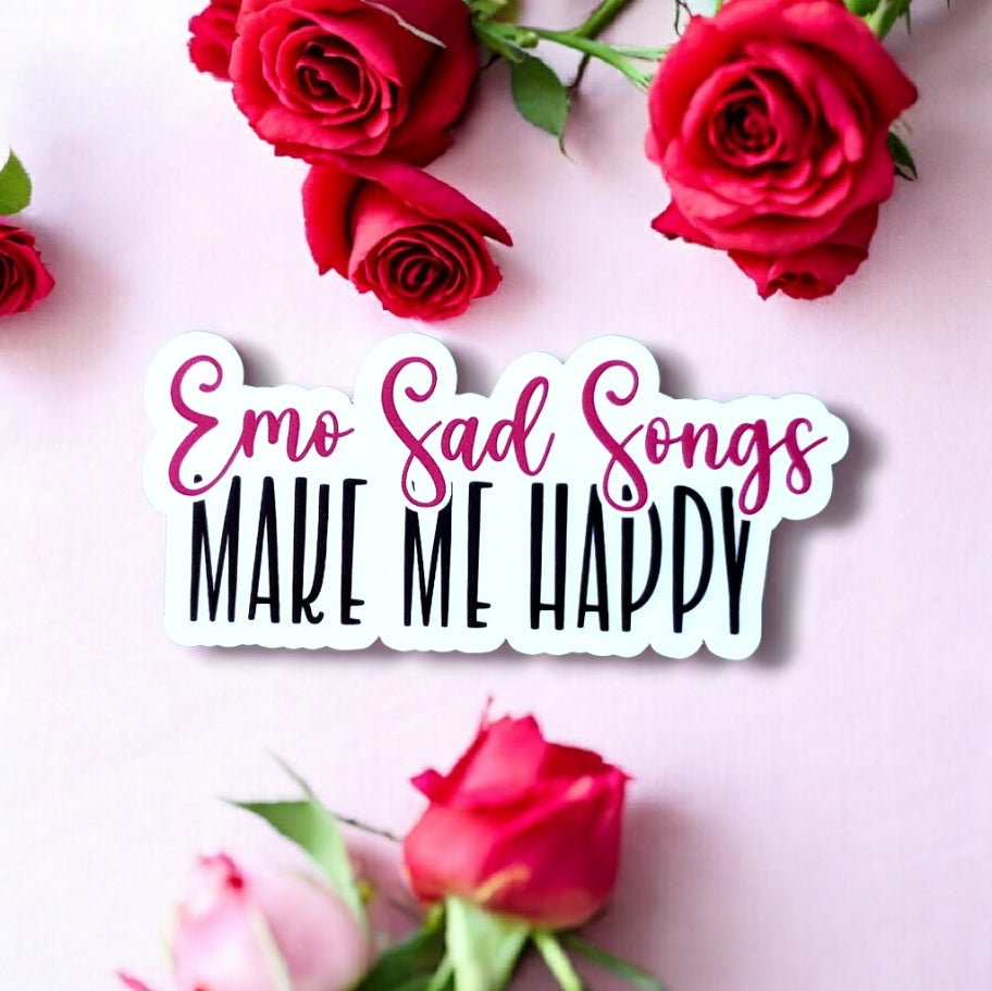 Emo Sad Songs Sticker
