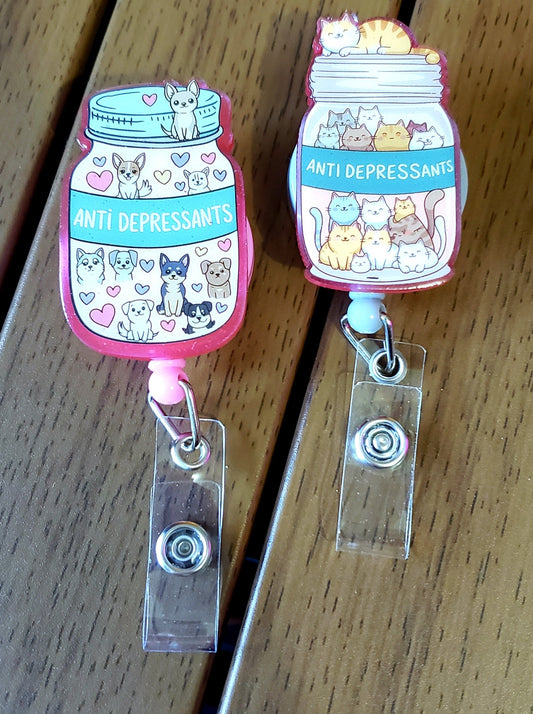 Anti-Depressants Badge Reel