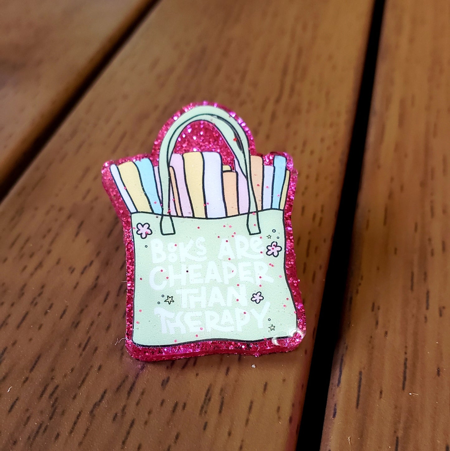 Book Therapy Pin