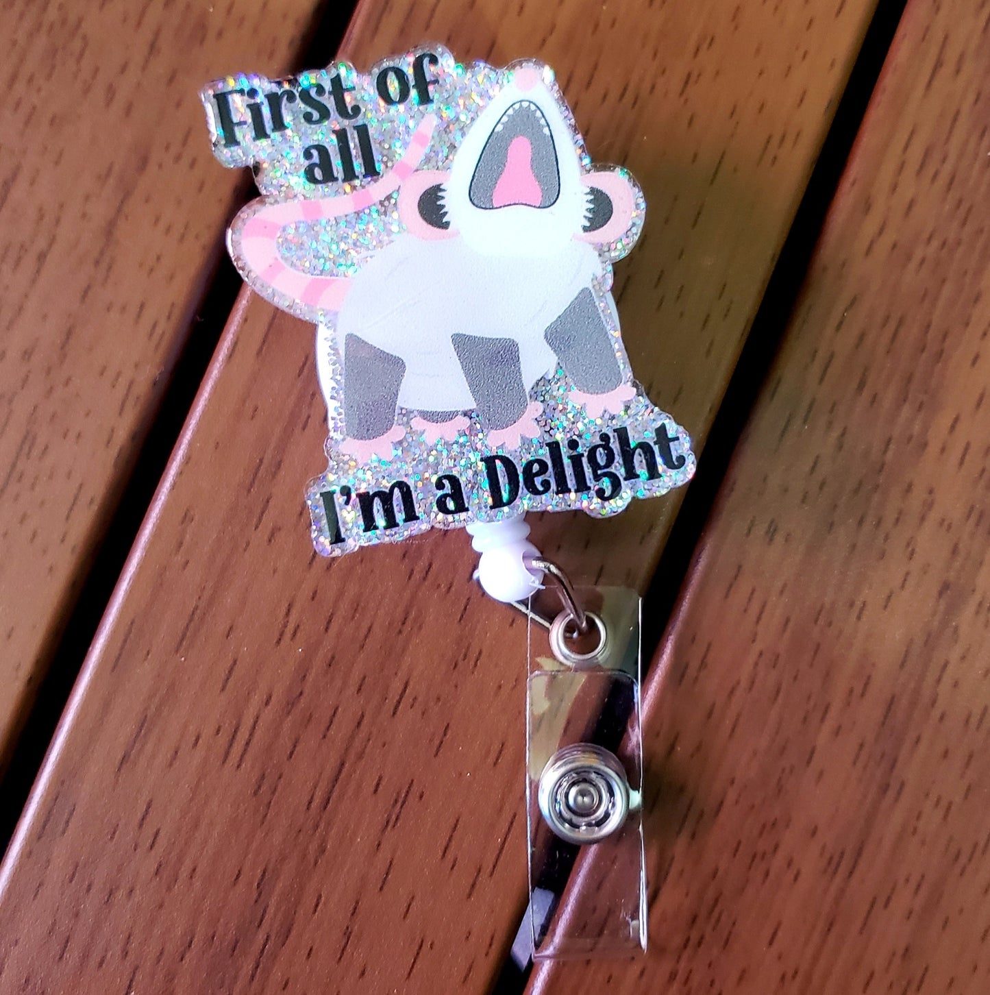 Possum Delight Badge Reel