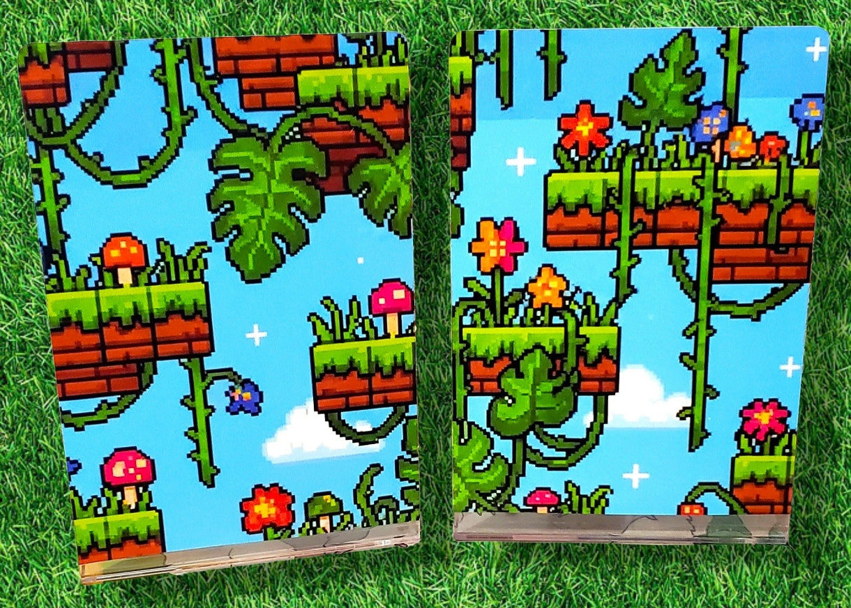 Pixel Plants Acrylic Bookends