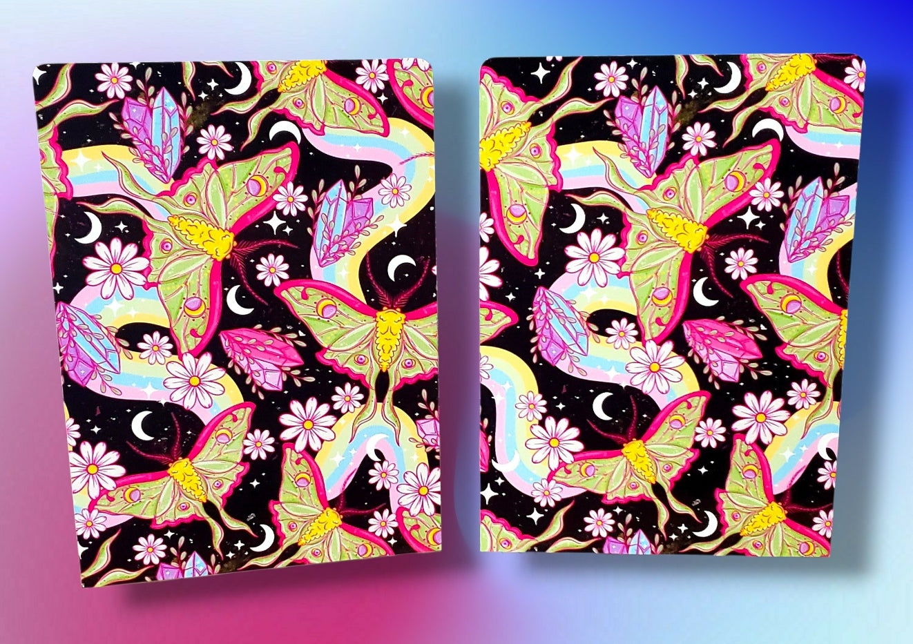 Luna Moths Acrylic Bookends
