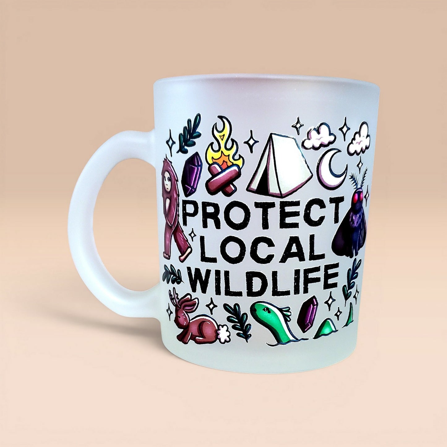 Protect Local Wildlife Frosted Mug