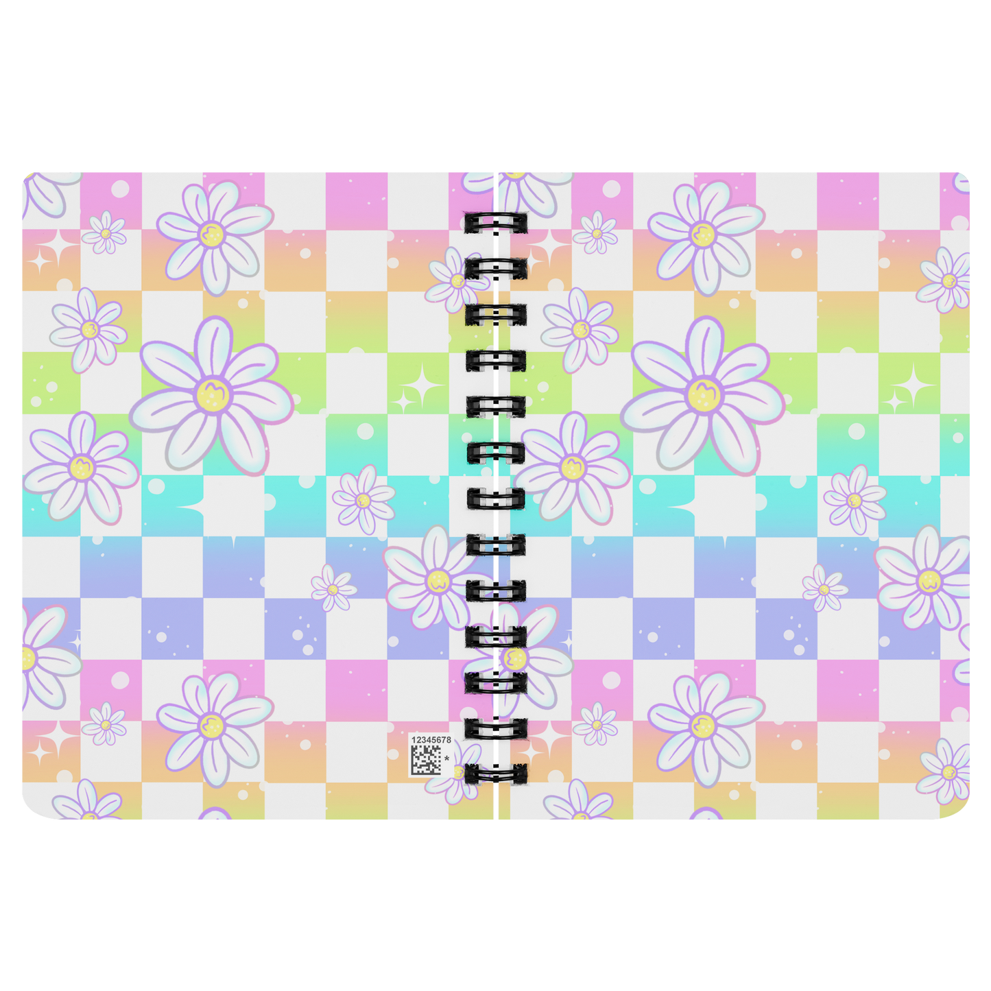 Checkered_Daisies_Notebook_SN_Open_Covers_Mockup.png